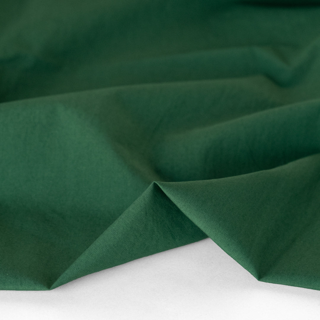 Washed Cotton Poplin - Pine