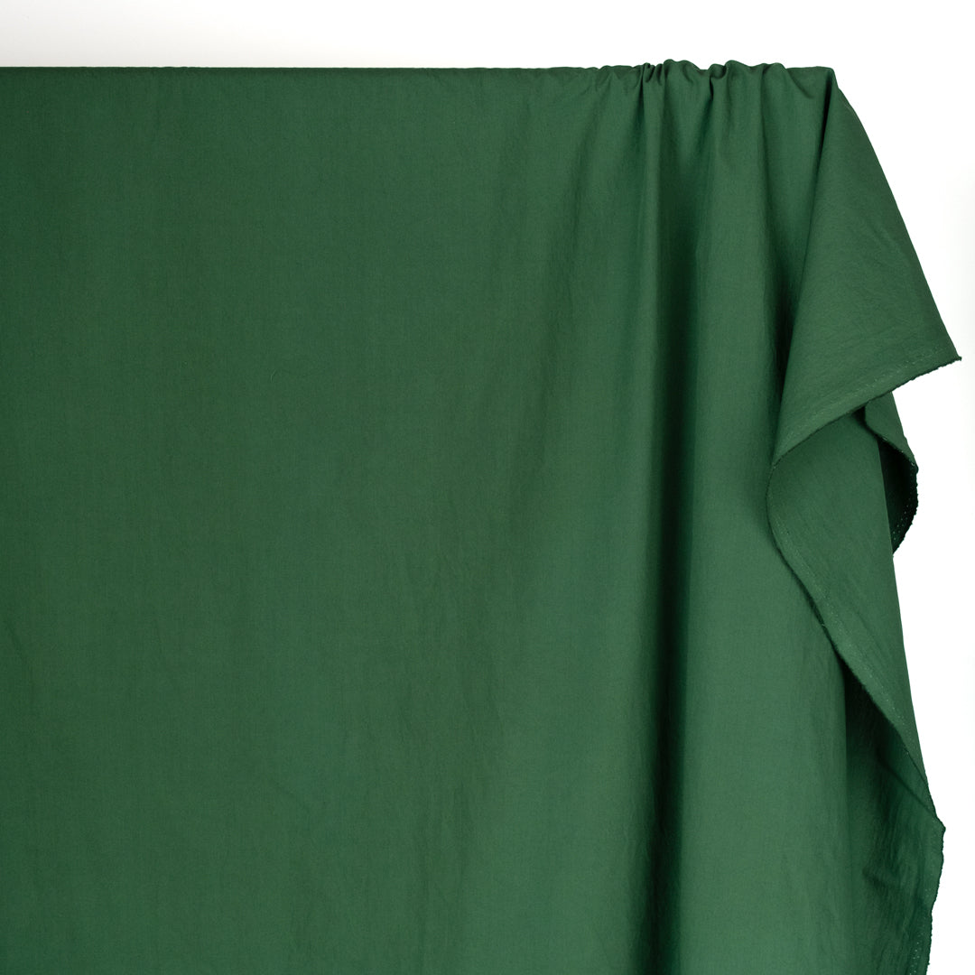 Washed Cotton Poplin - Pine