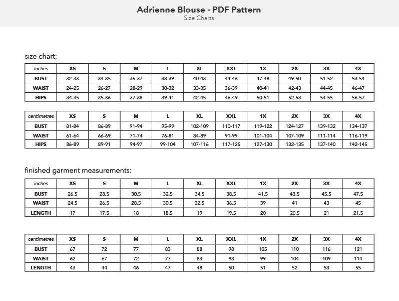 Adrienne Blouse - Friday Pattern Co