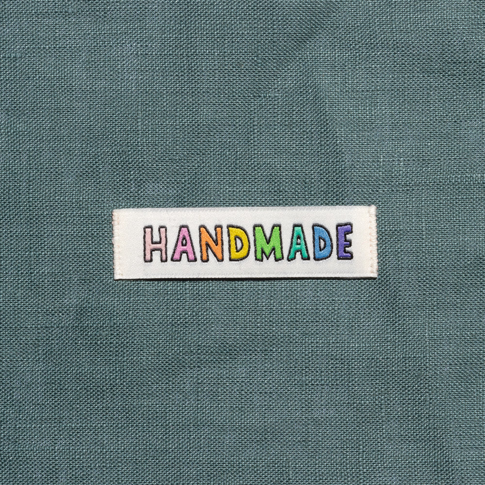 Rainbow HANDMADE Woven Labels