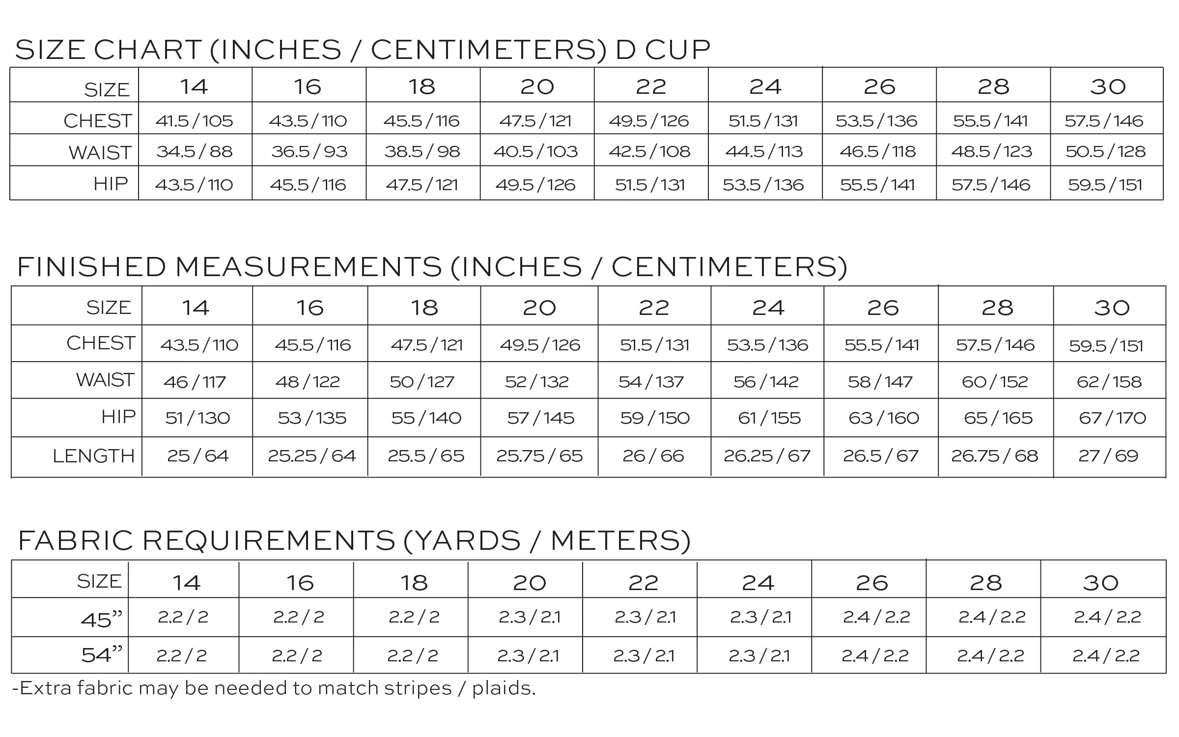 True Bias Ogden Cami Size 14-30