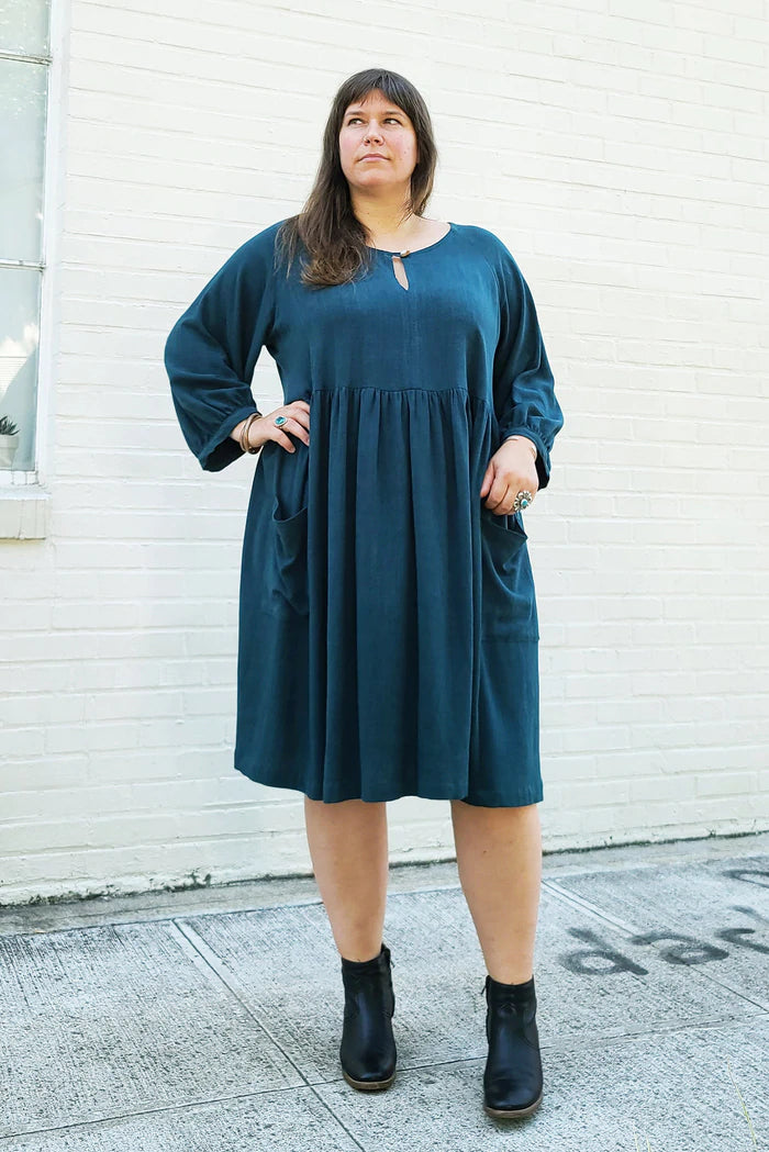 Romey Gathered Dress & Top, Curvy Fit - Sew House Seven | Blackbird Fabrics