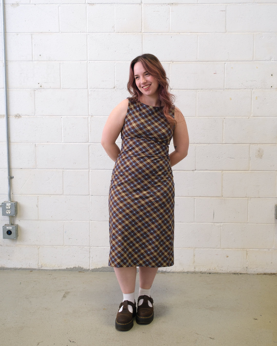 Preppy Posy Organic Cotton Jersey - Clove/Marlin/Buttermilk