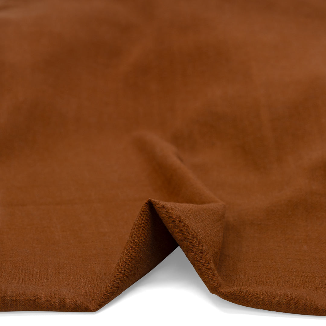 Viscose Linen Noil - Cinnamon | Blackbird Fabrics