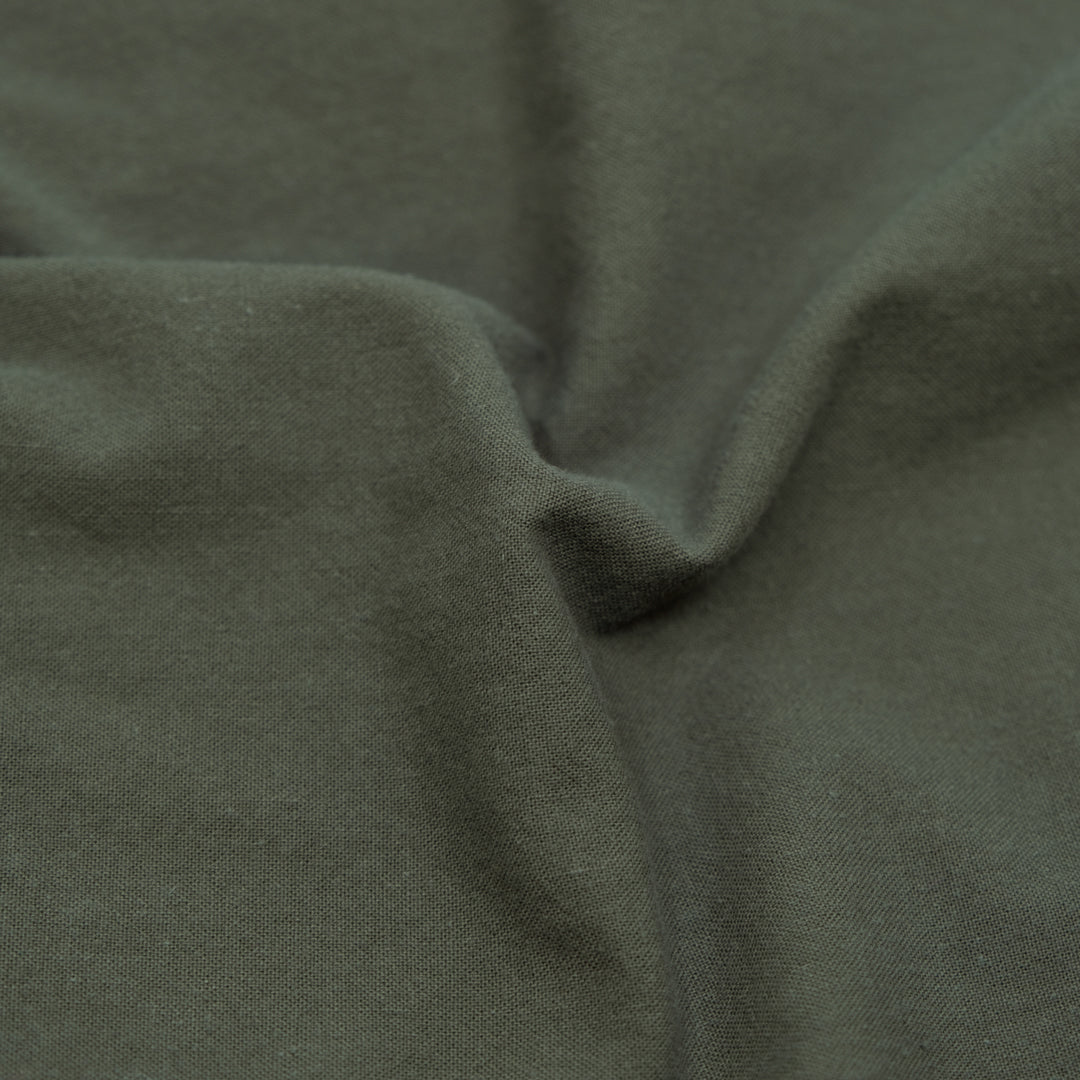 4.5oz Sandwashed Cotton - Deep Sage | Blackbird Fabrics