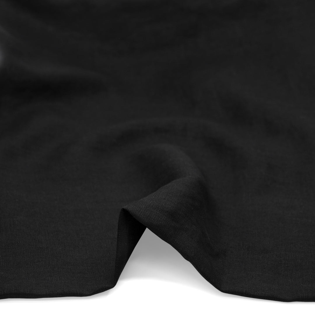 Everyday Linen - Black | Blackbird Fabrics