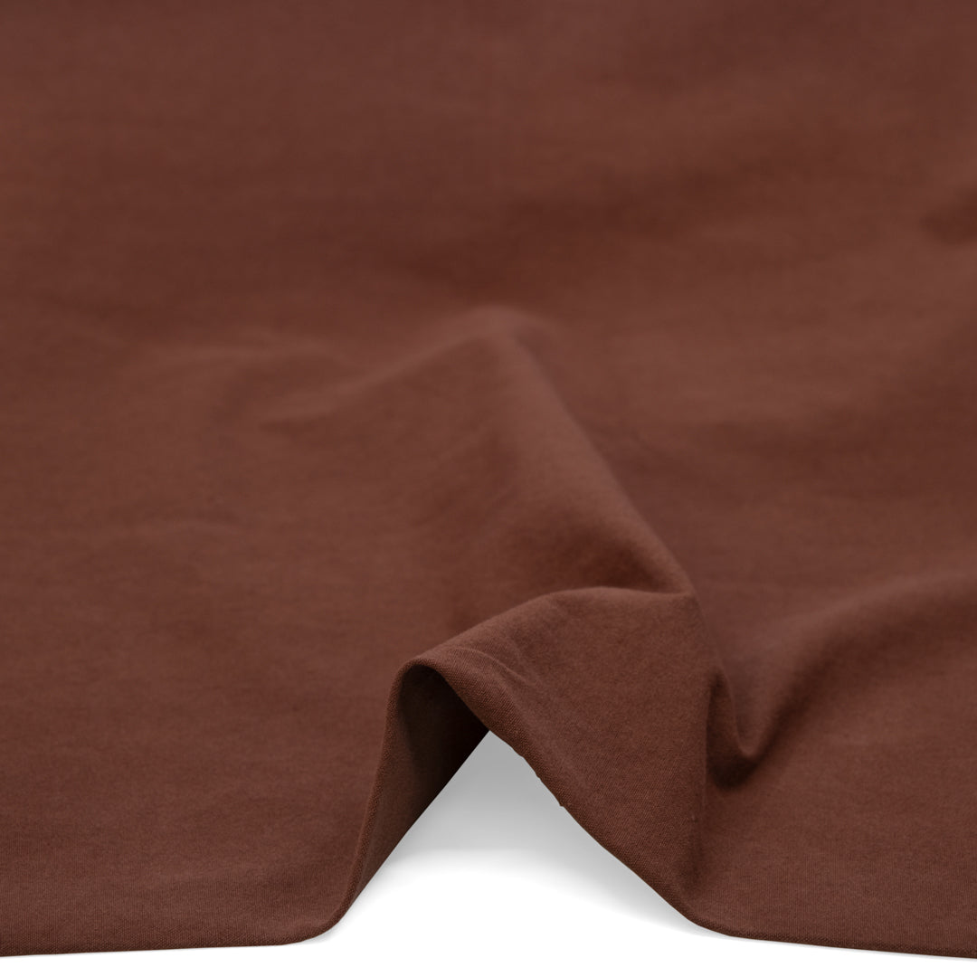 7oz Softened Organic Cotton - Baked Clay | Blackbird Fabrics