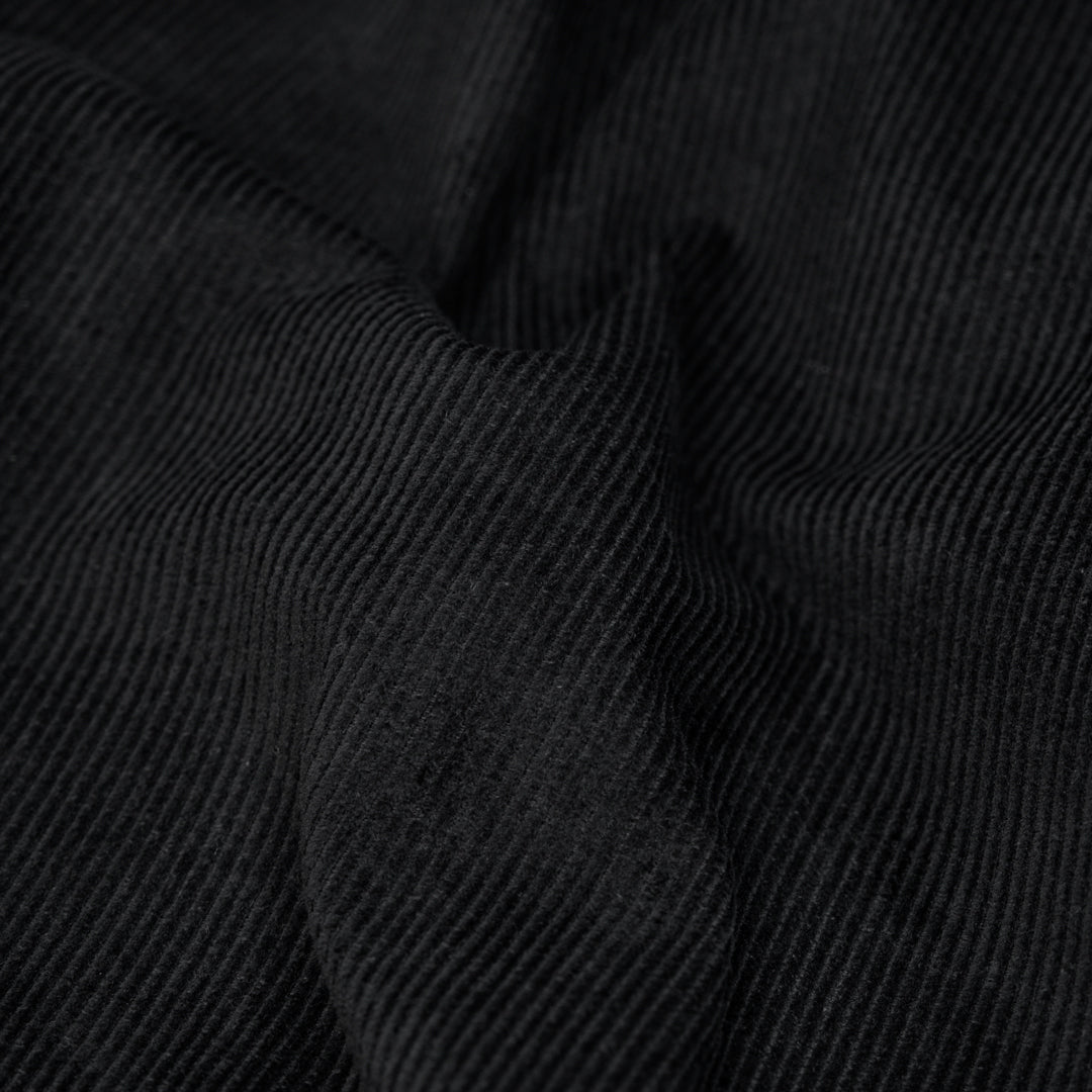Fine Cotton Corduroy - Black | Blackbird Fabrics