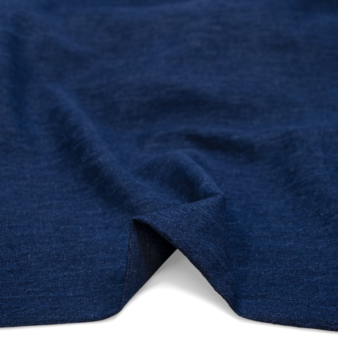 6oz Hemp & Organic Cotton Denim - Deep Indigo Blue | Blackbird Fabrics