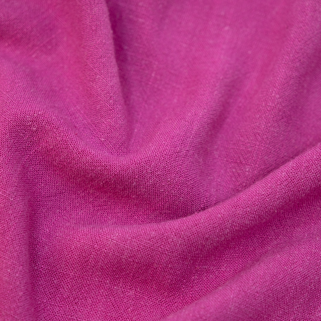 Viscose Linen Noil - Magenta Rose | Blackbird Fabrics