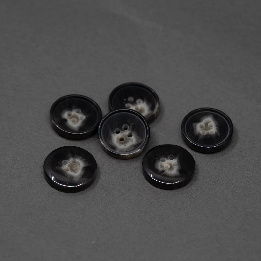 Flint 20mm (13/16”) Buttons - Set of 6 | Blackbird Fabrics