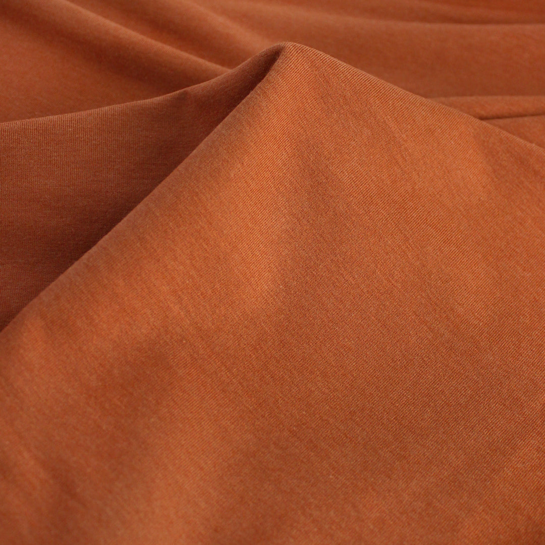 Deadstock Lyocell Organic Cotton Fleece - Terracotta | Blackbird Fabrics