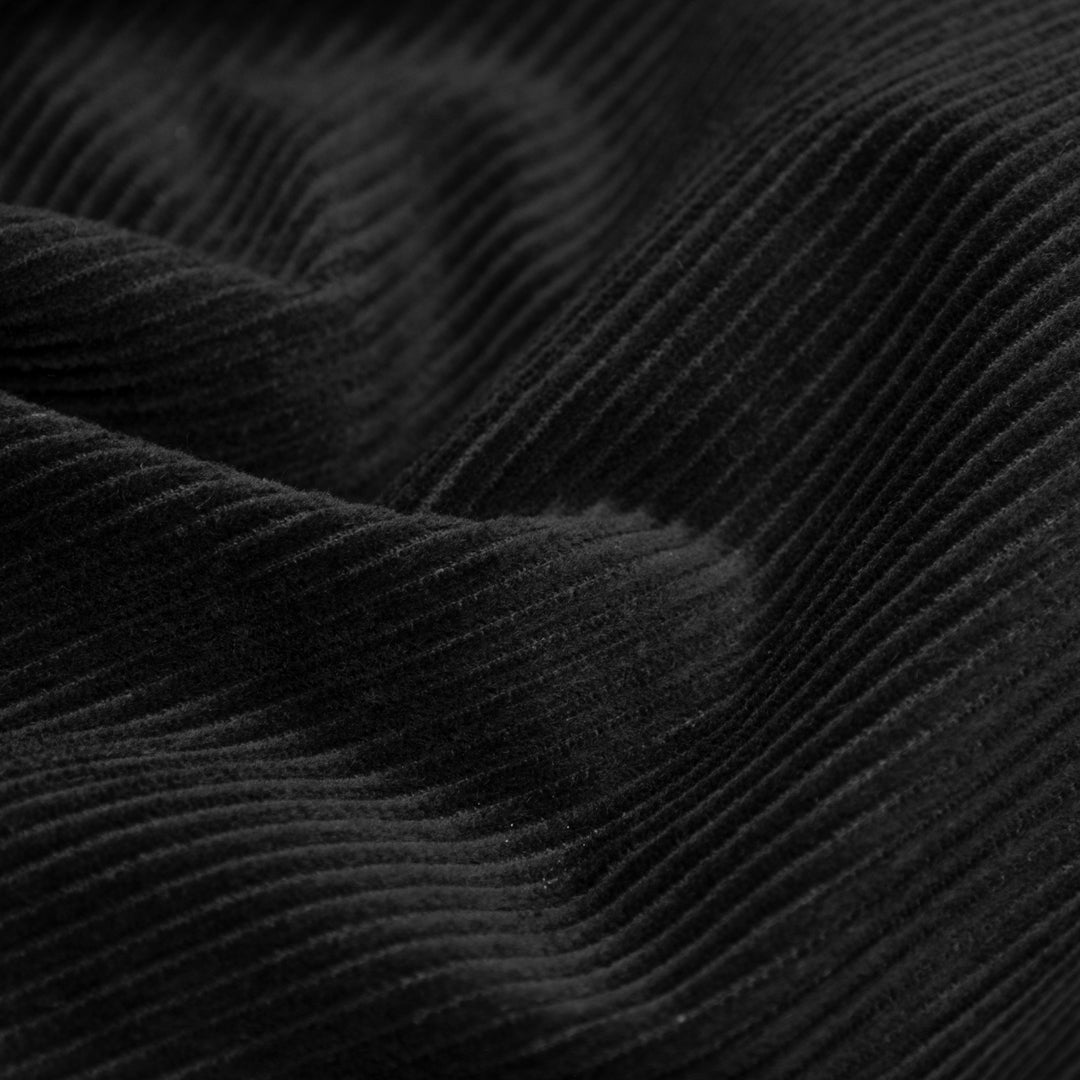 Deadstock Non-Stretch Cotton Corduroy - Black | Blackbird Fabrics