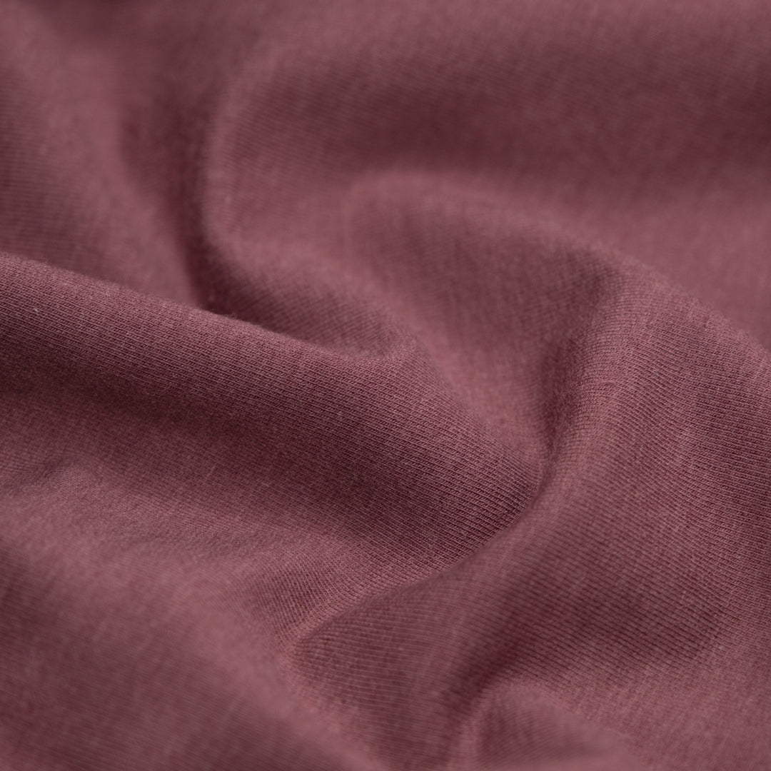 Deadstock Lyocell Organic Cotton Fleece - Dusty Mauve | Blackbird Fabrics