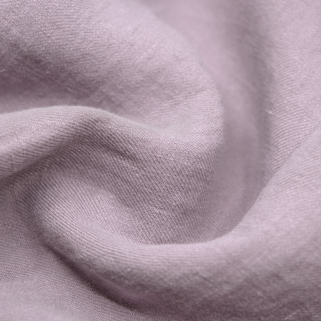 6.5oz Laundered Linen Twill - London Fog | Blackbird Fabrics
