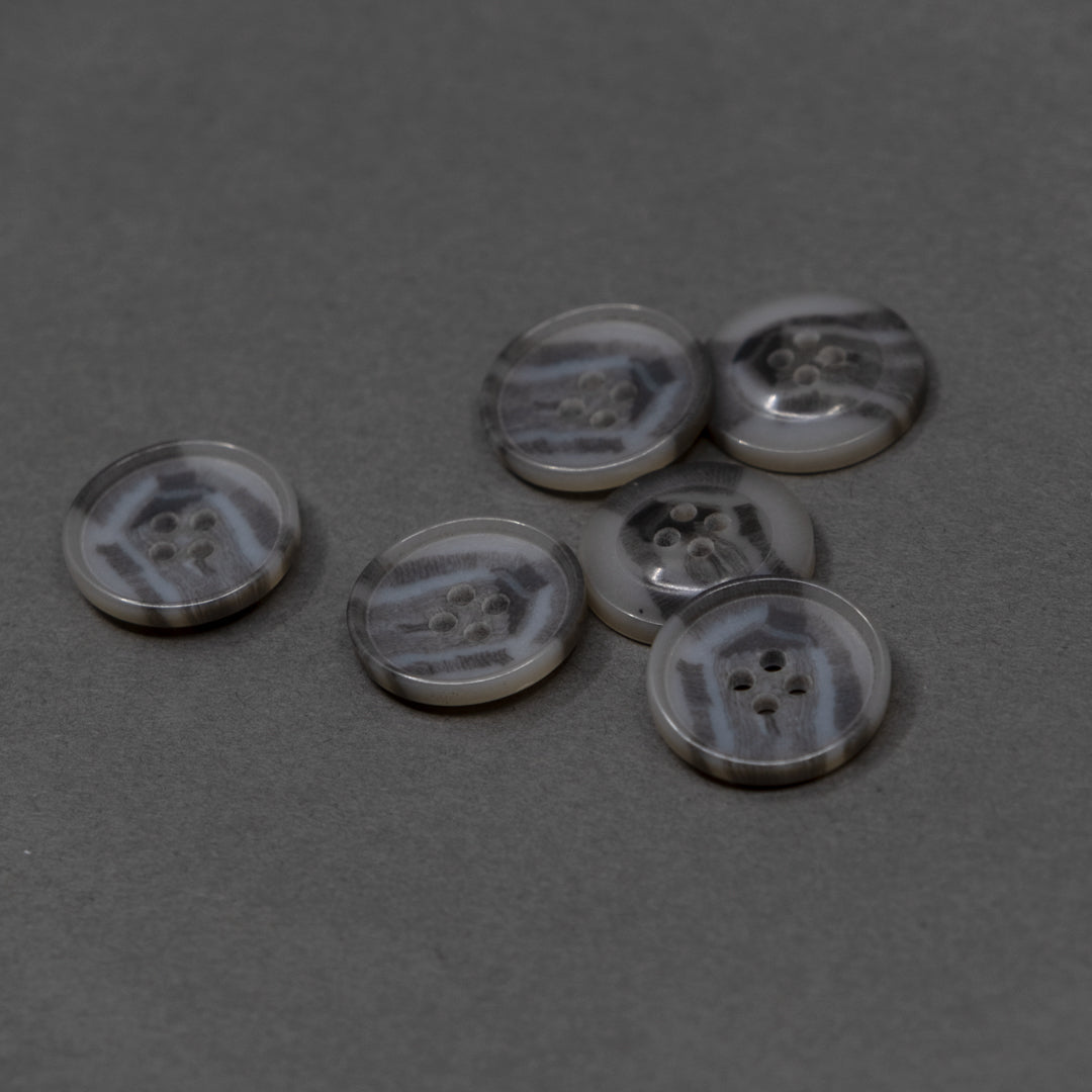 Granite 20mm (13/16”) Buttons - Set of 6 | Blackbird Fabrics