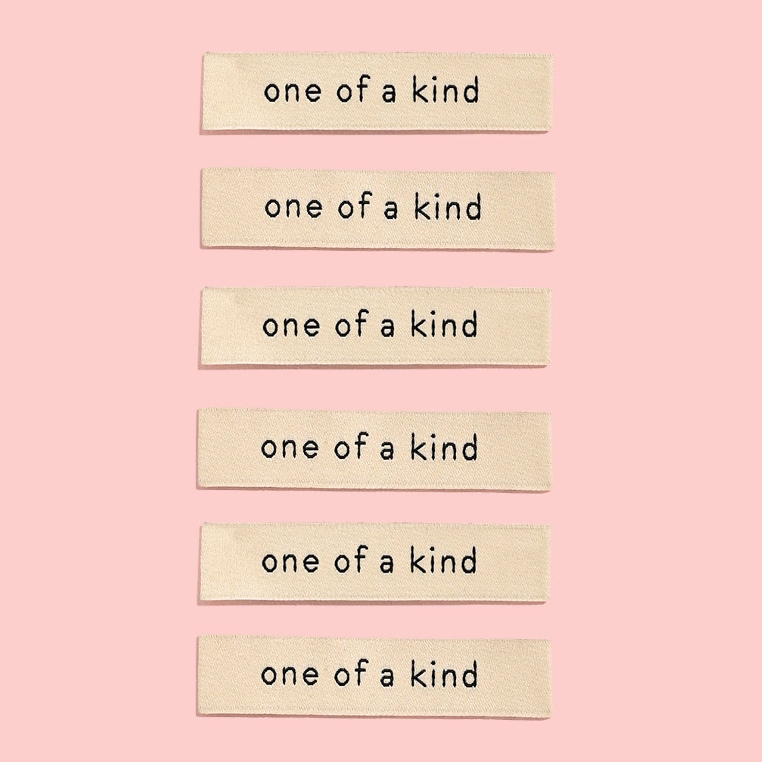 ONE OF A KIND Woven Labels | Blackbird Fabrics