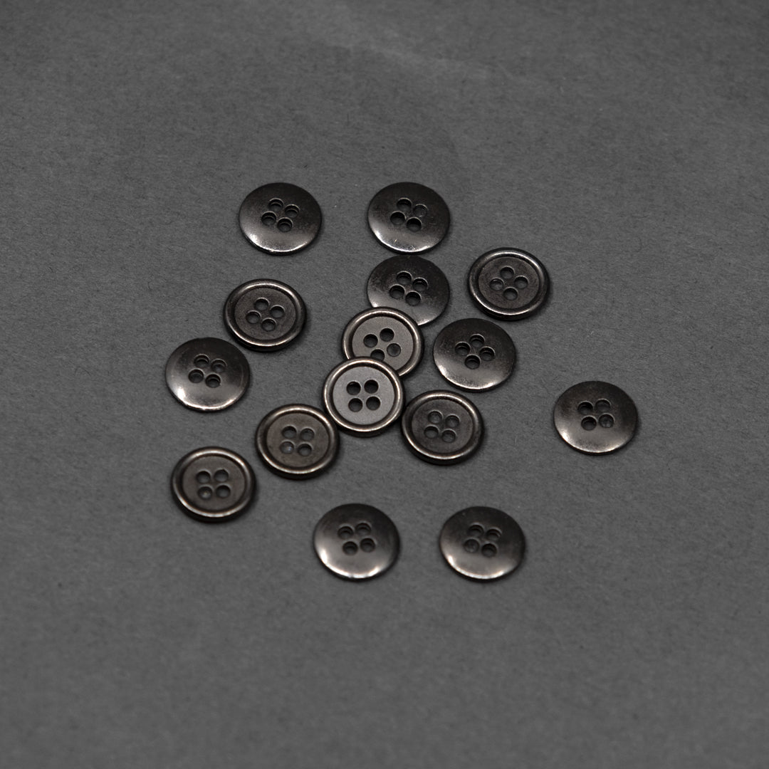 Ore 11mm (7/16") Metal Buttons - Set of 15 | Blackbird Fabrics