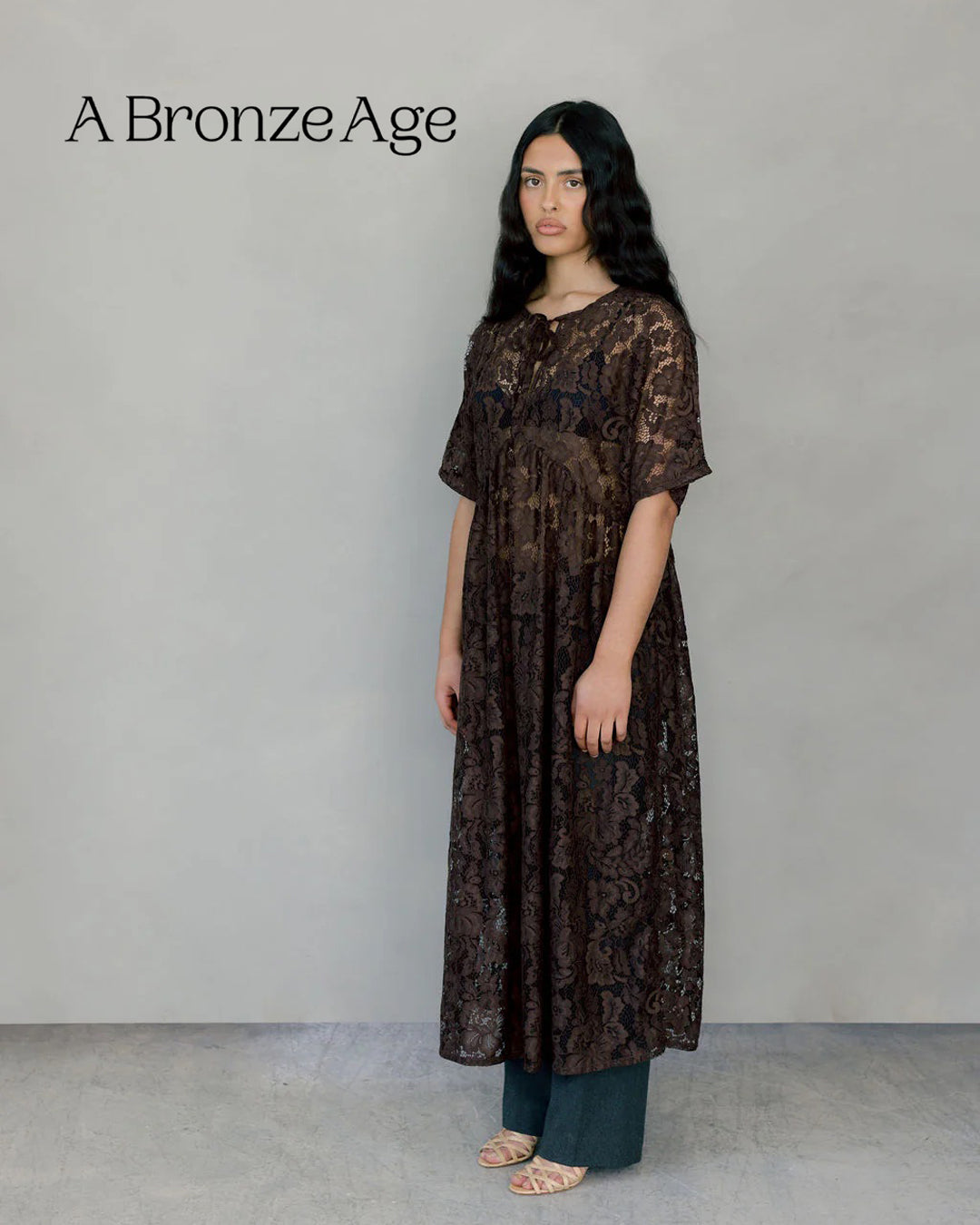 Deadstock Fine Corded Lace - Espresso - 1.4m Panel | Blackbird Fabrics