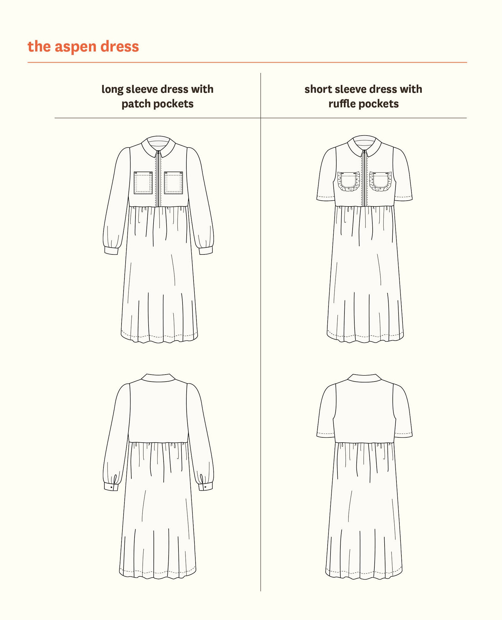 Aspen Dress - Fabric Godmother - PDF Download