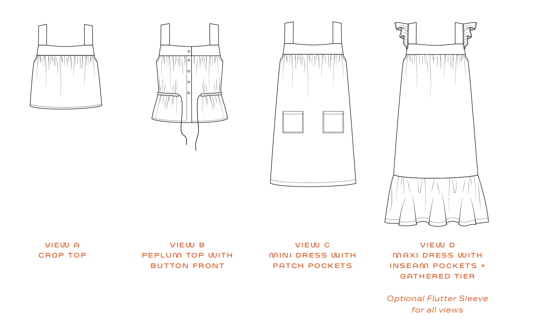 Daphne Dress & Top - PDF Download