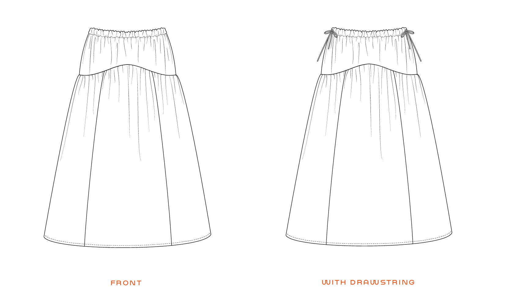 Sabrina Skirt by BF Patterns - PDF Download | Blackbird Fabrics
