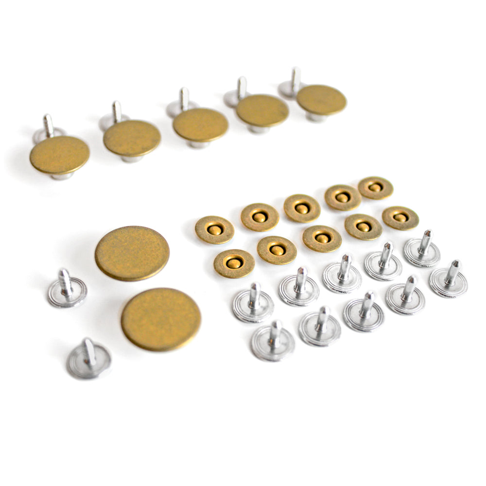 Button Fly Jeans Hardware Kit | Blackbird Fabrics