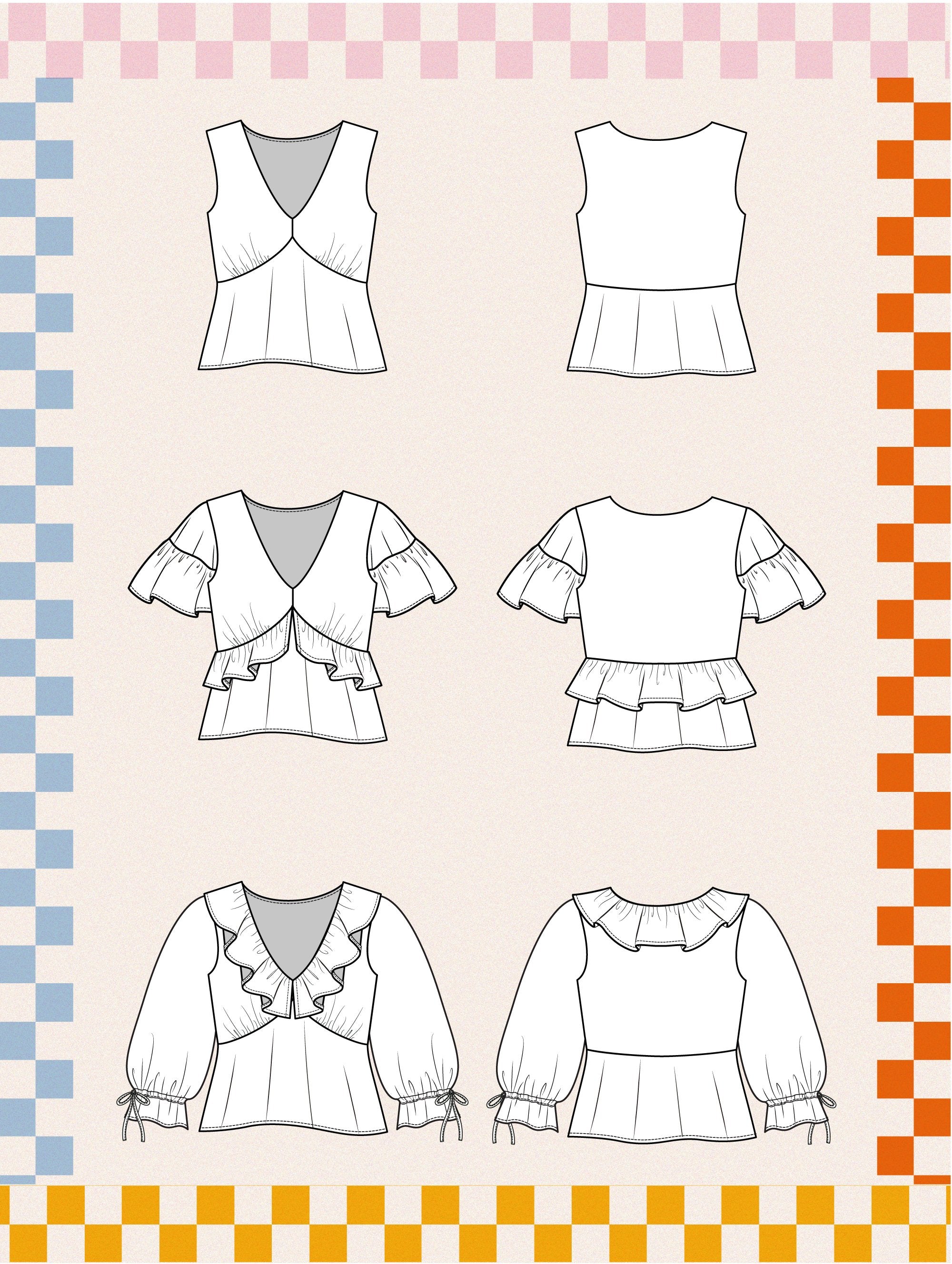 The Cove Blouse - Les Perlines - PDF Download