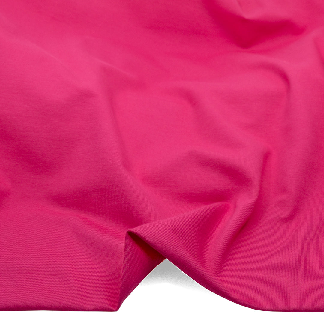 Cotton Jersey Knit - Electric Pink | Blackbird Fabrics