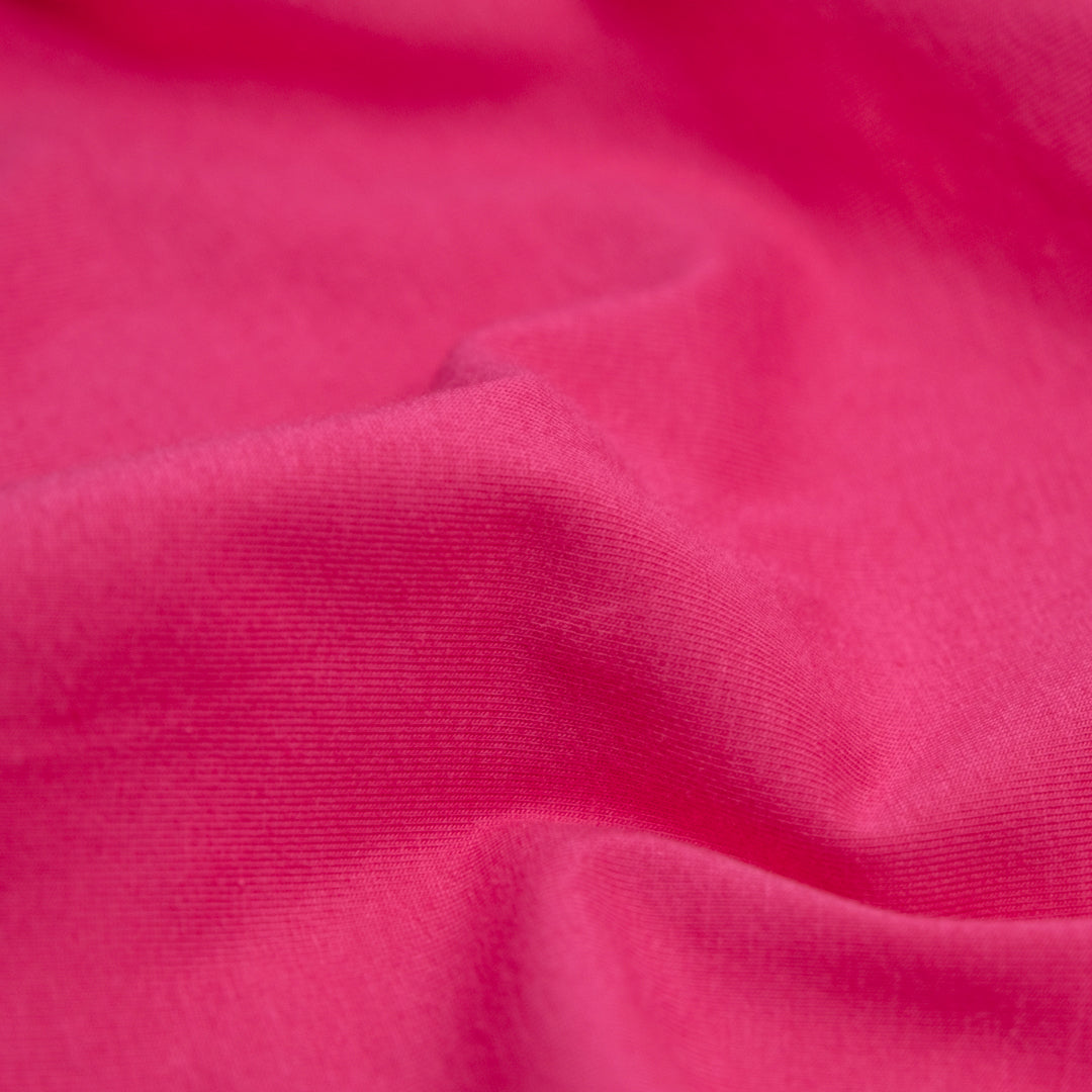 Cotton Jersey Knit - Electric Pink | Blackbird Fabrics