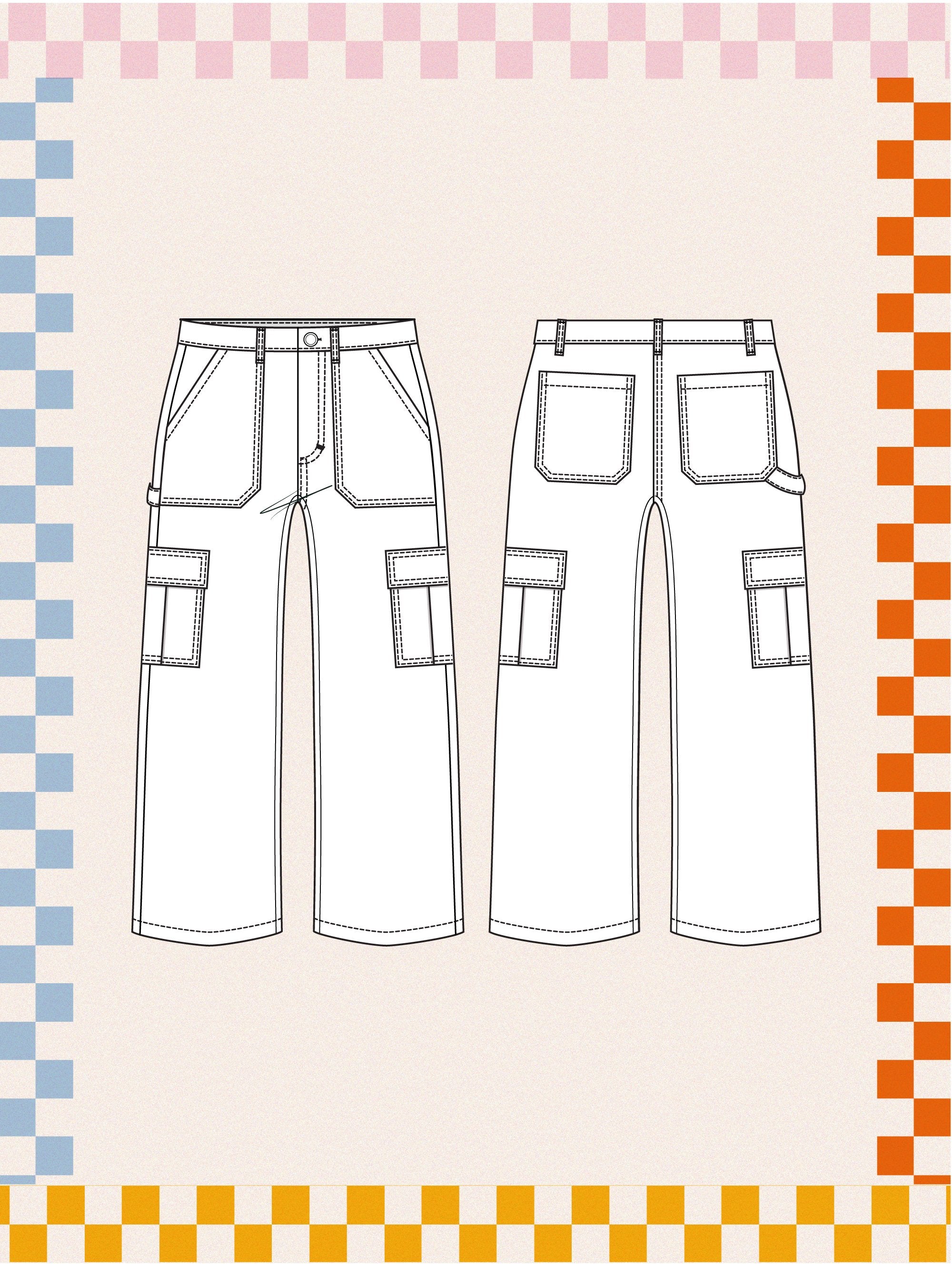 The Eastside Pants - Les Perlines - PDF Download | Blackbird Fabrics