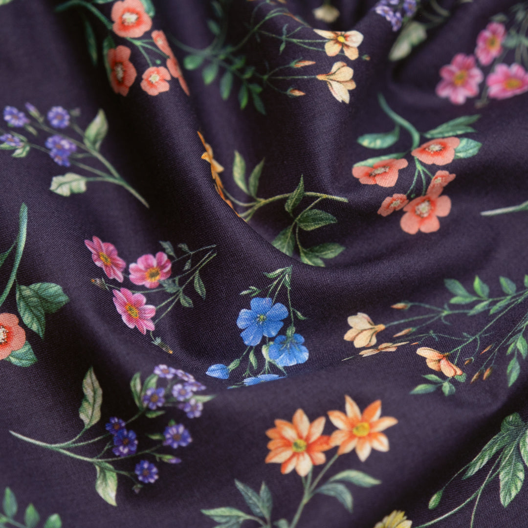 Liberty Cotton Tana Lawn™ - Annie - Deep Indigo | Blackbird Fabrics