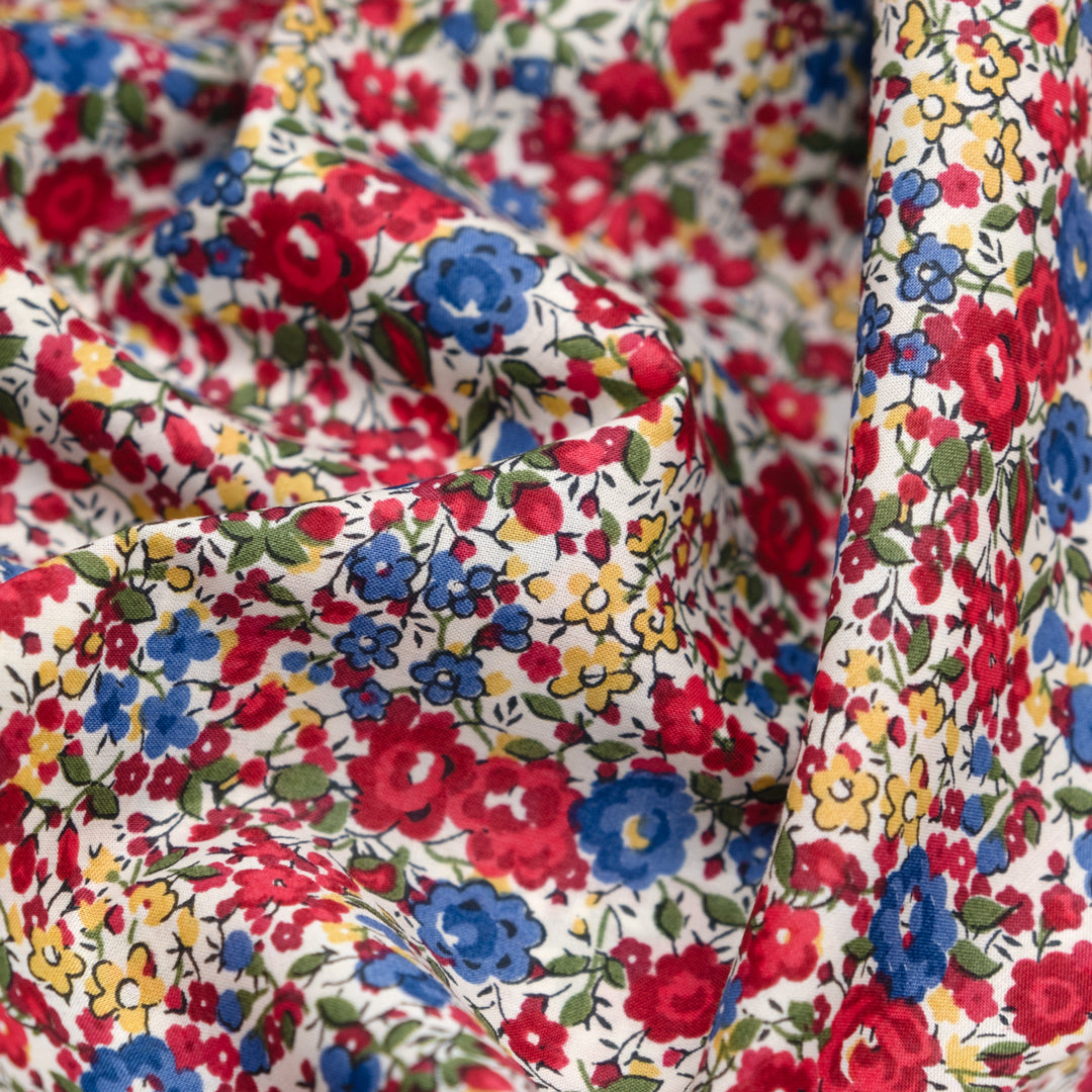 Liberty Cotton Tana Lawn™ - Emma & Georgina - Crimson | Blackbird Fabrics