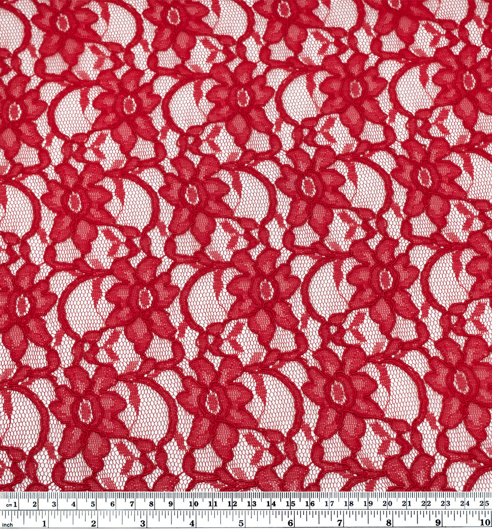 Mystic Corded Lace - Ruby Slipper | Blackbird Fabrics