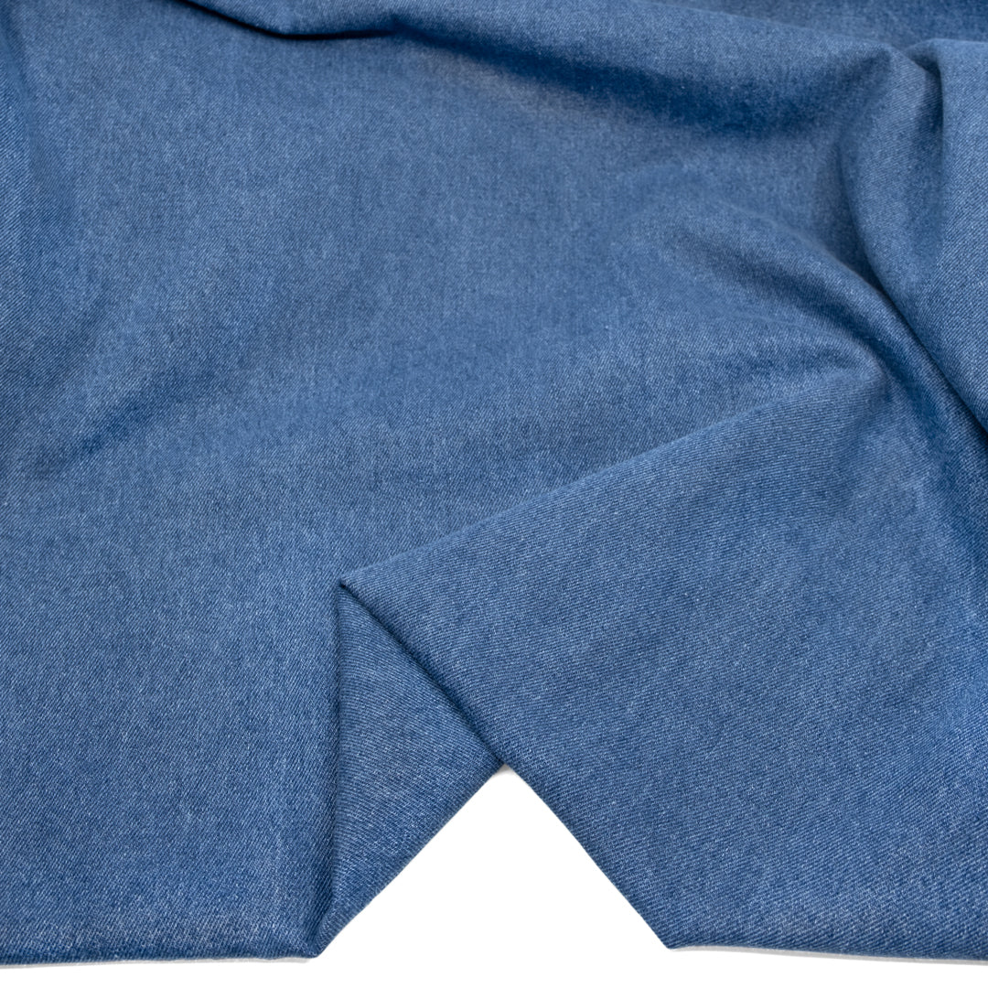 10oz Non-Stretch Laundered Denim - Medium Indigo | Blackbird Fabrics