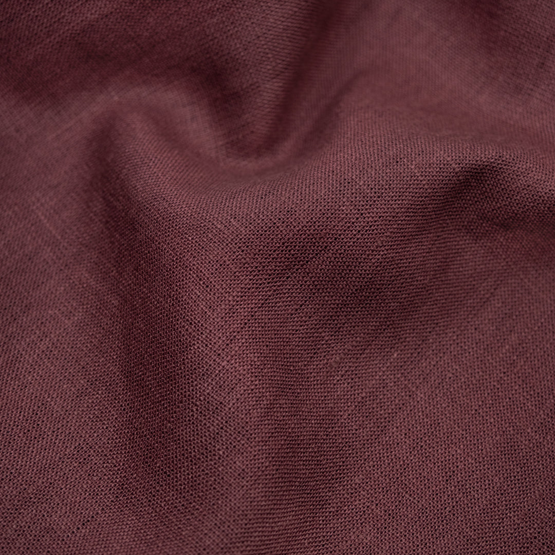 Heritage Heavyweight Linen - Mulberry | Blackbird Fabrics