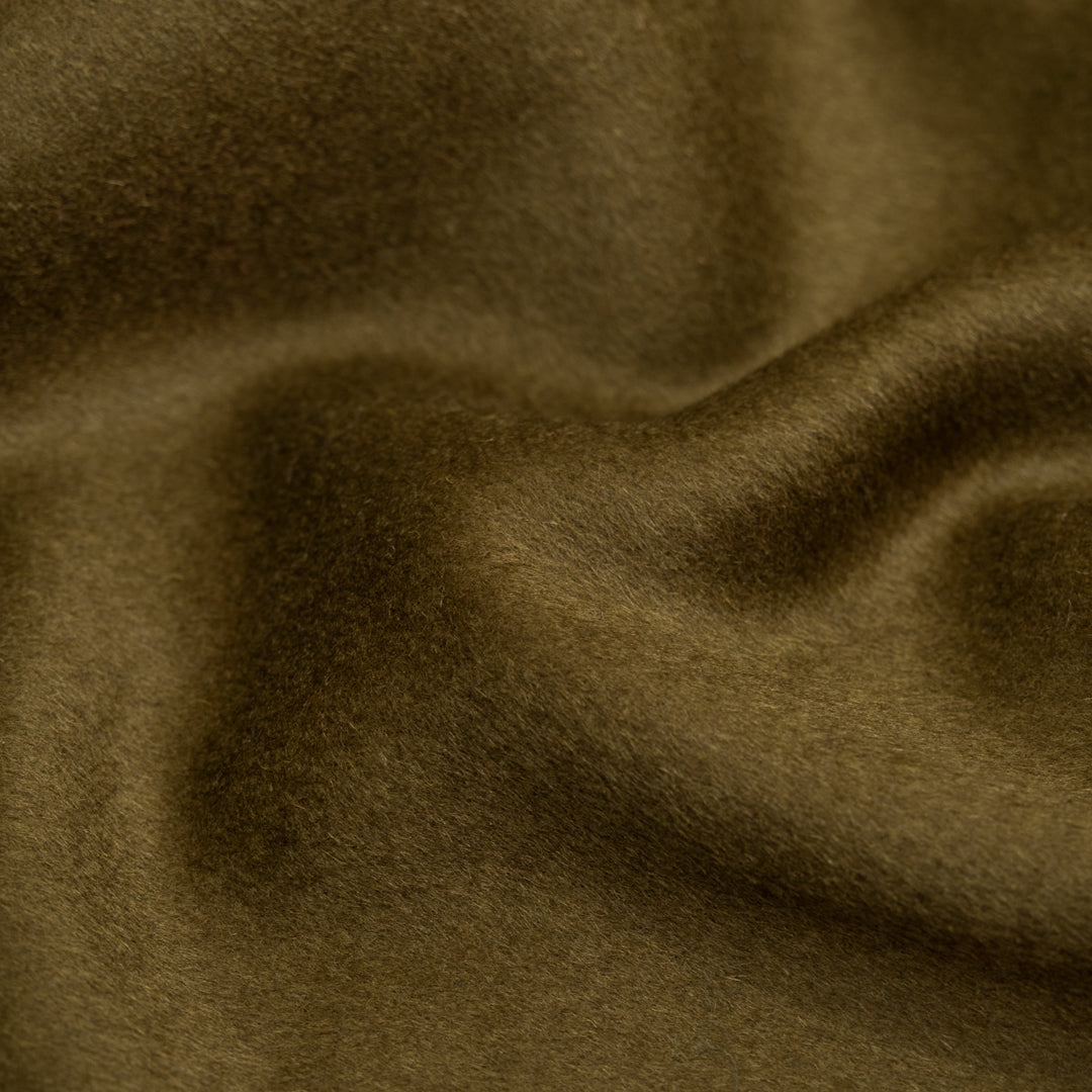 Heavyweight Double Faced Wool Blend Coating - Seaweed | Blackbird Fabrics