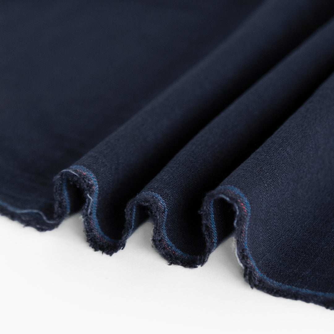 Viscose Linen Noil - Midnight Blue | Blackbird Fabrics