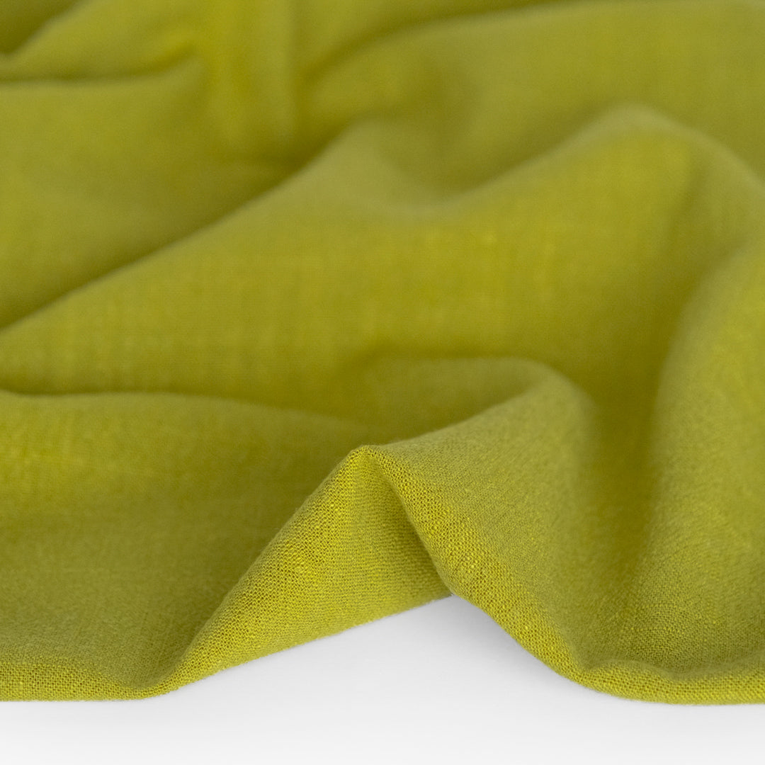 Viscose Linen Noil - Kiwi | Blackbird Fabrics