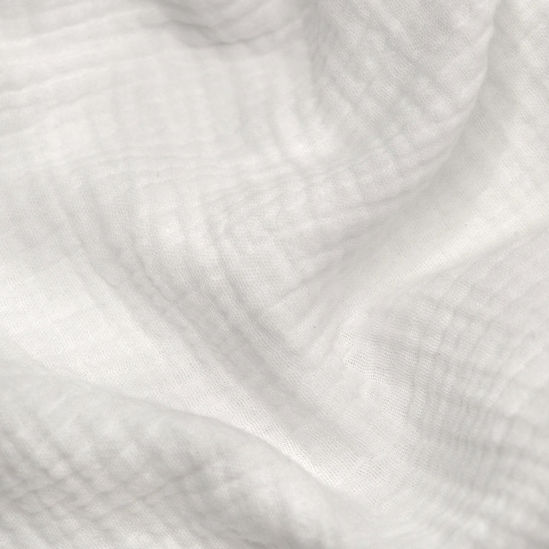 Classic Cotton Double Gauze - White | Blackbird Fabrics