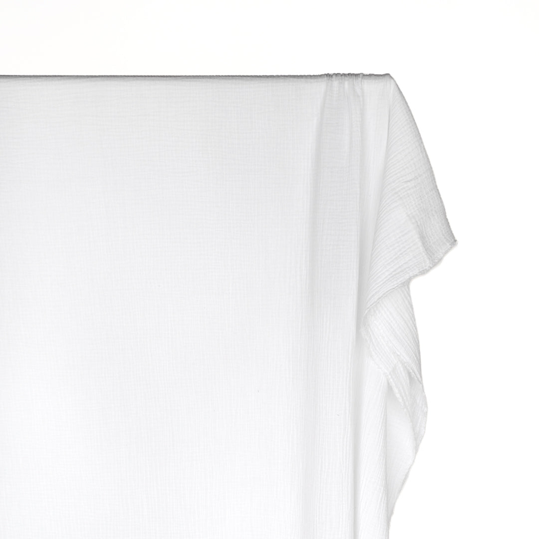 Classic Cotton Double Gauze - White | Blackbird Fabrics