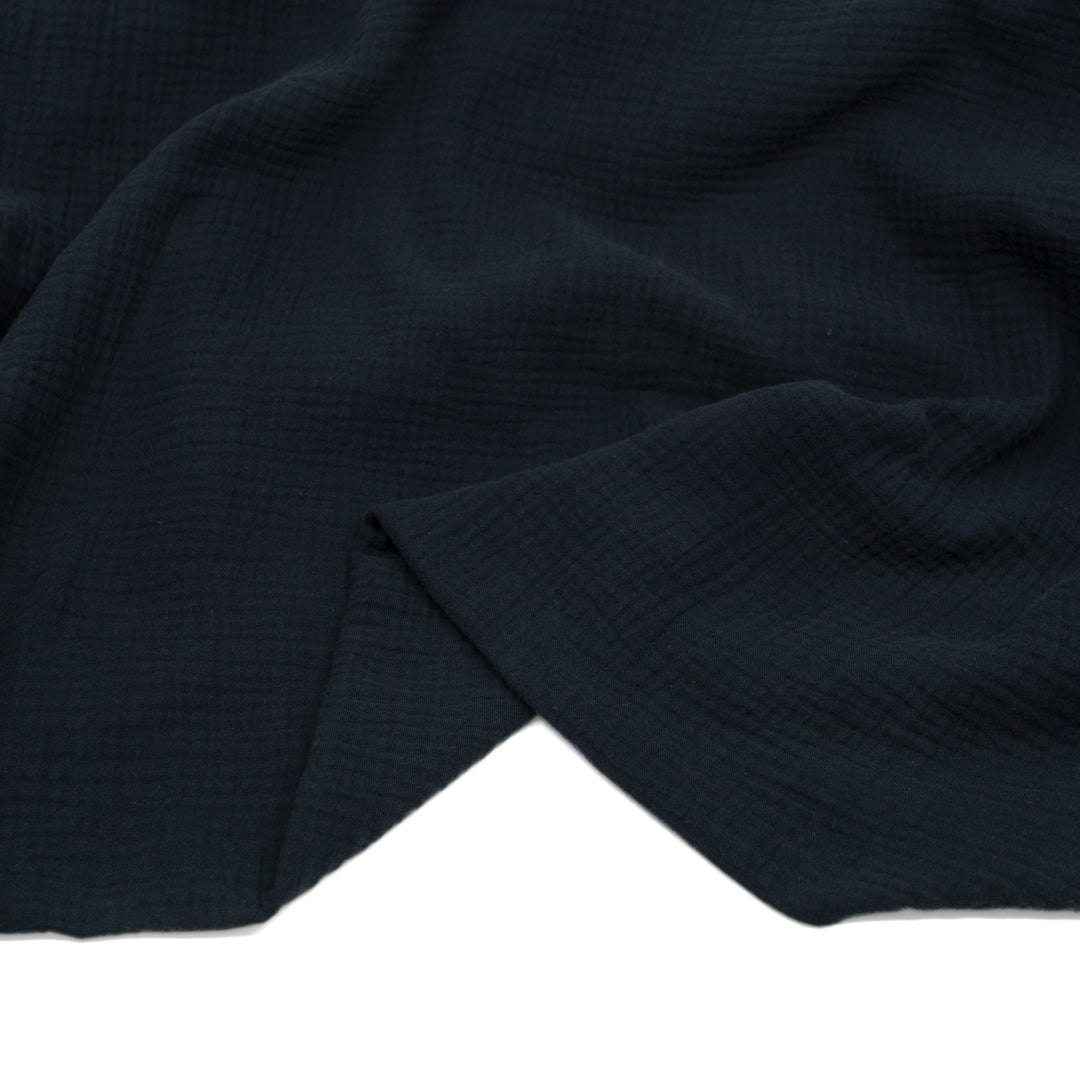 Classic Cotton Double Gauze - Midnight Blue | Blackbird Fabrics