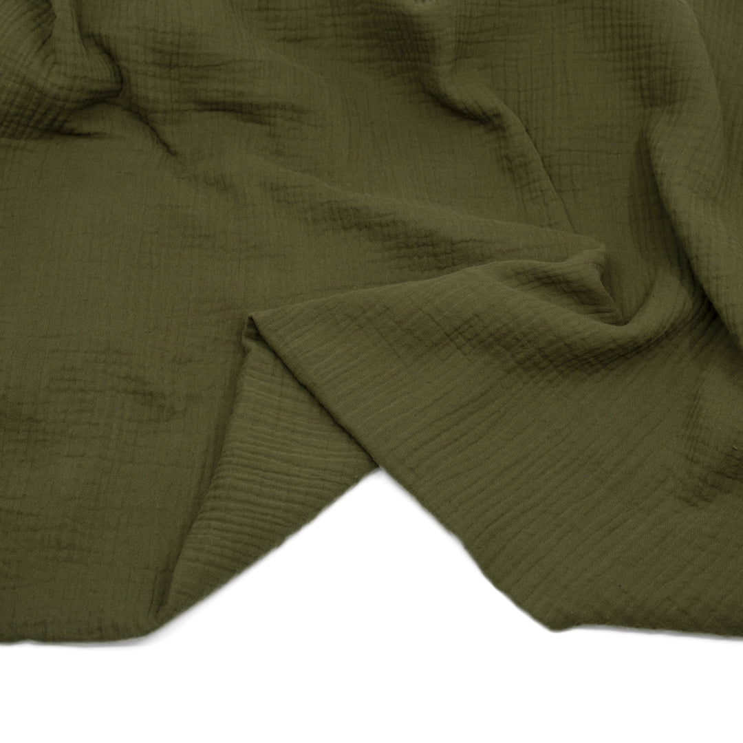 Classic Cotton Double Gauze - Kelp | Blackbird Fabrics