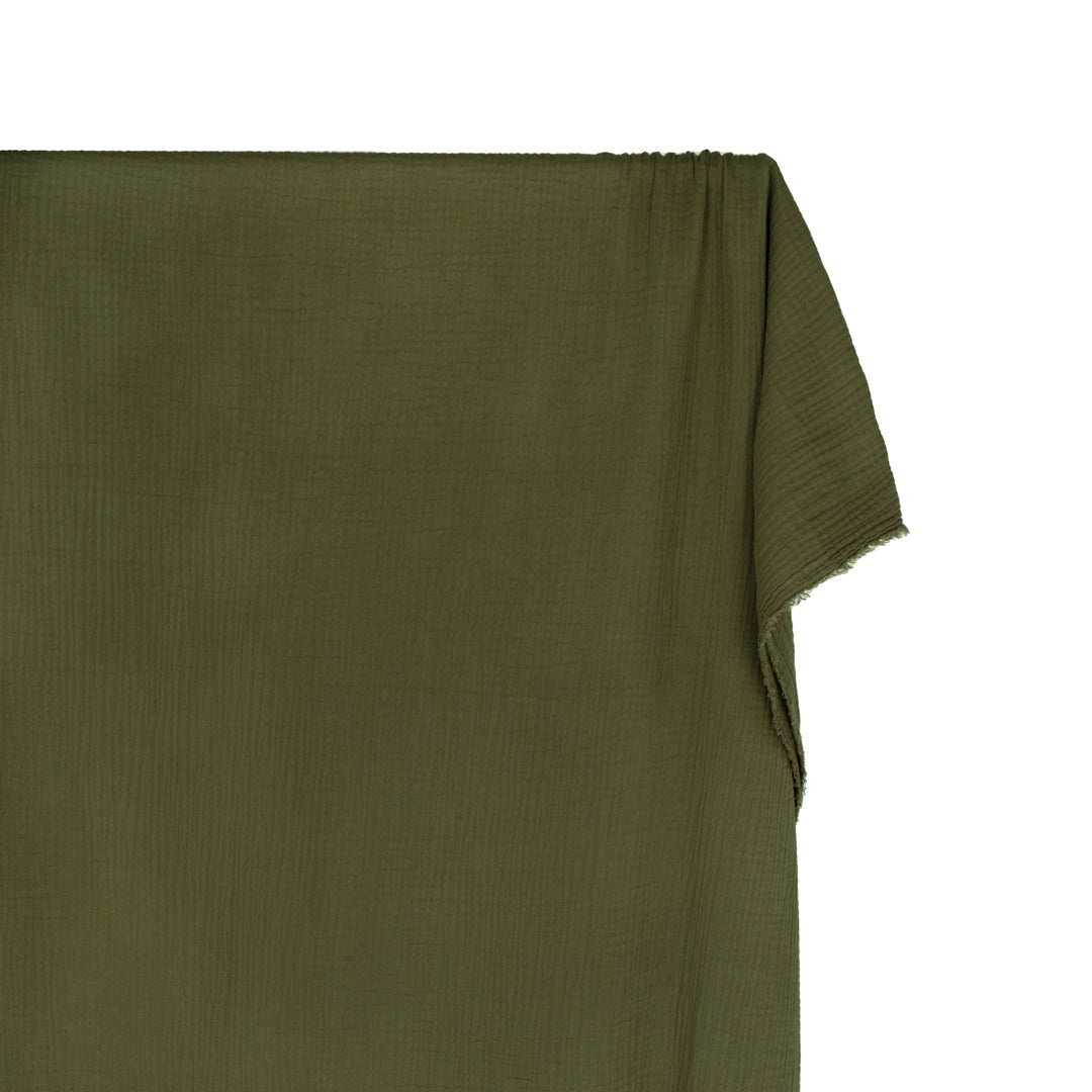 Classic Cotton Double Gauze - Kelp | Blackbird Fabrics