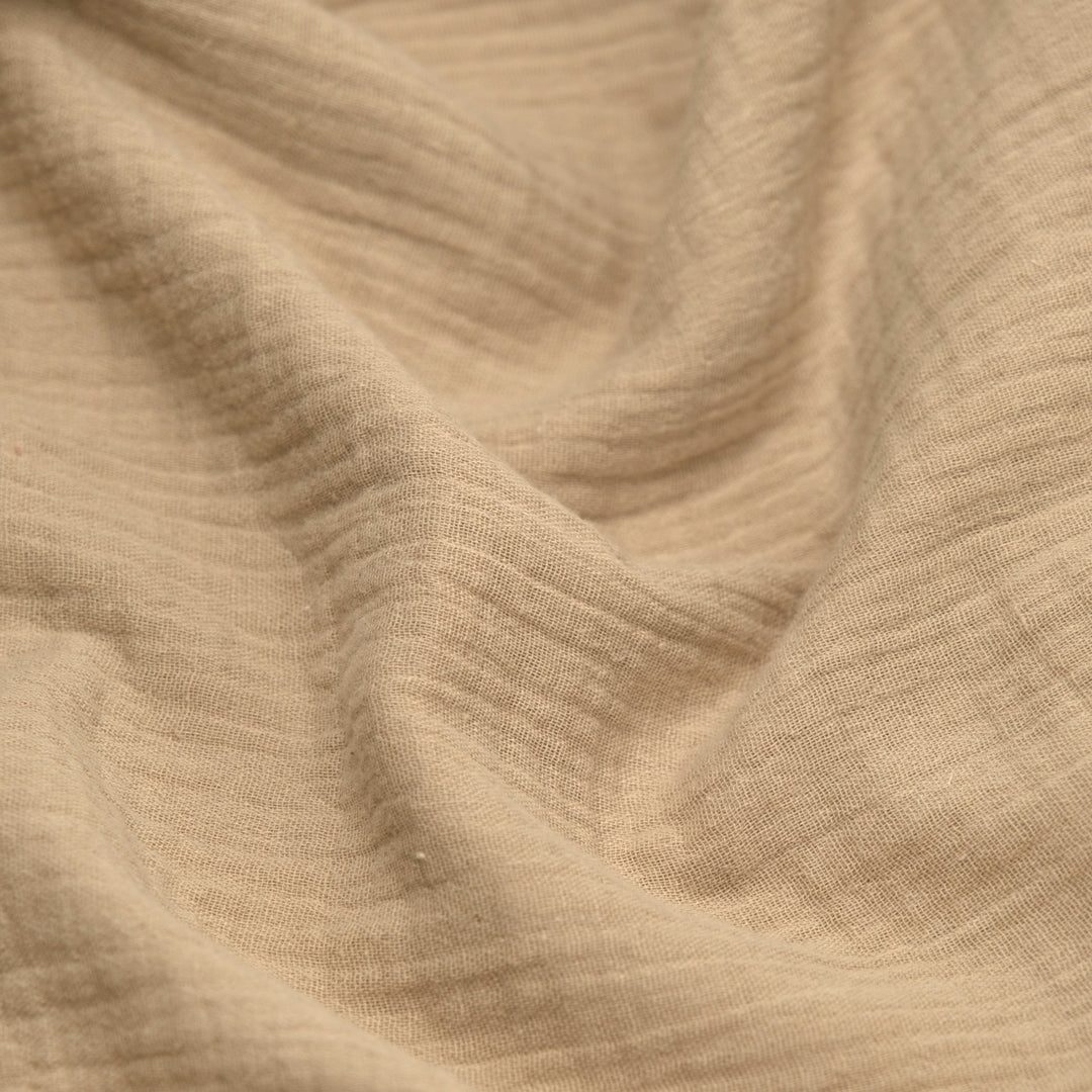 Classic Cotton Double Gauze - Sand | Blackbird Fabrics