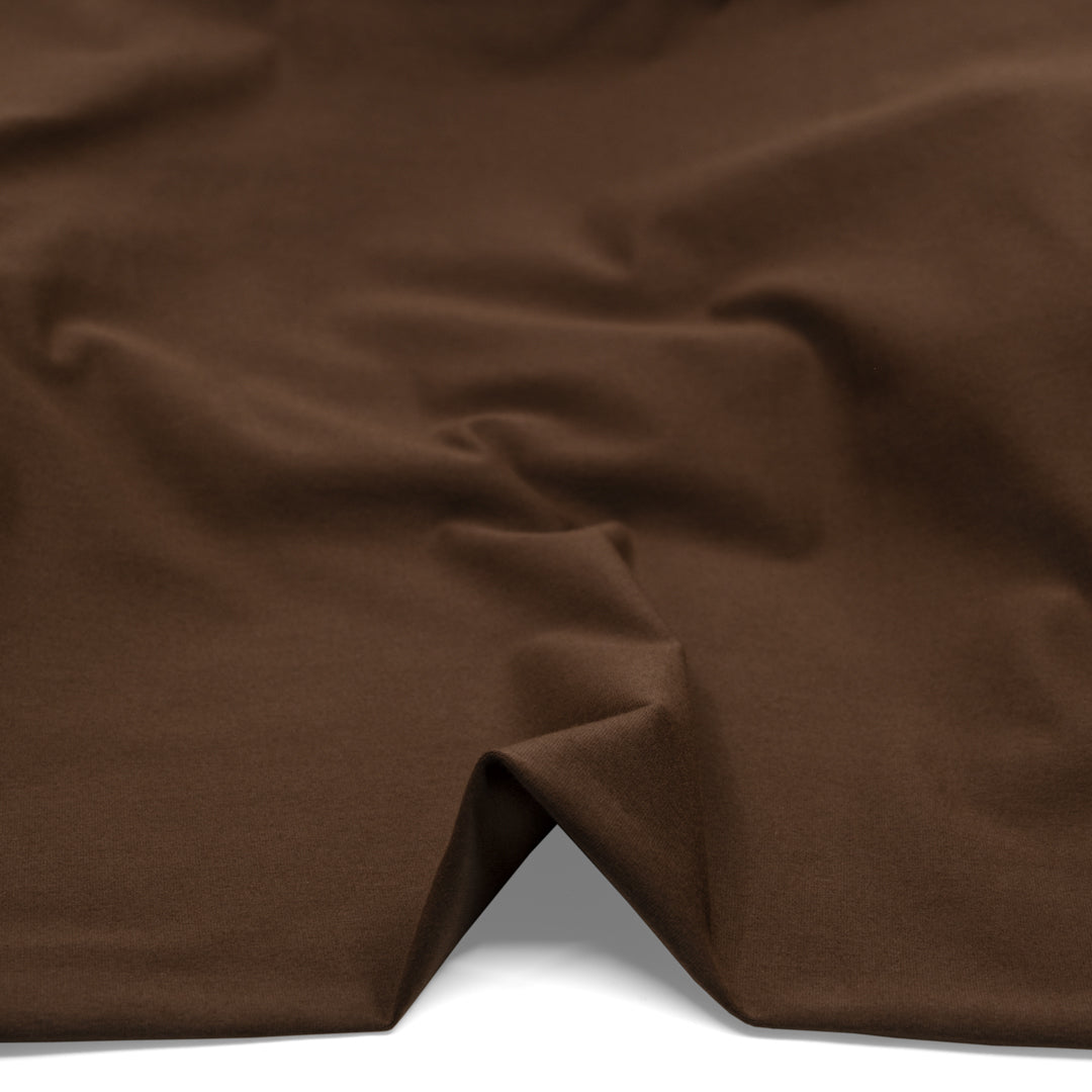 Cotton Jersey Knit - Chocolate | Blackbird Fabrics