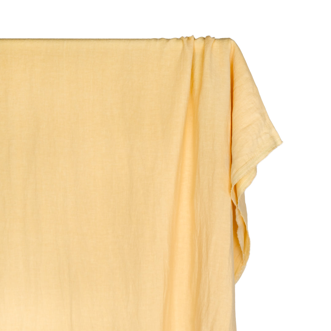Washed Linen II - Buttercup | Blackbird Fabrics