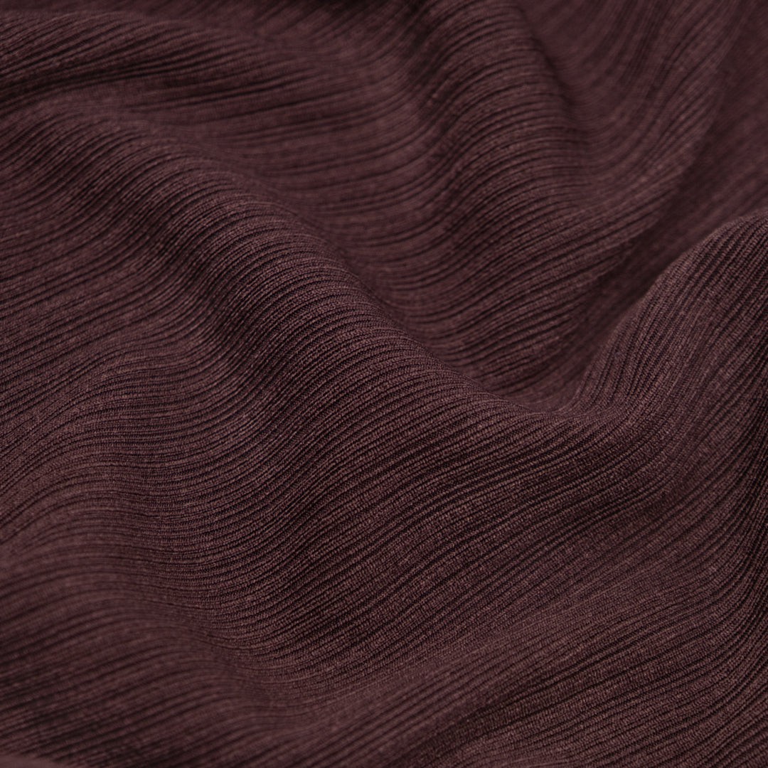 Ripple Rib Knit - Mulberry | Blackbird Fabrics