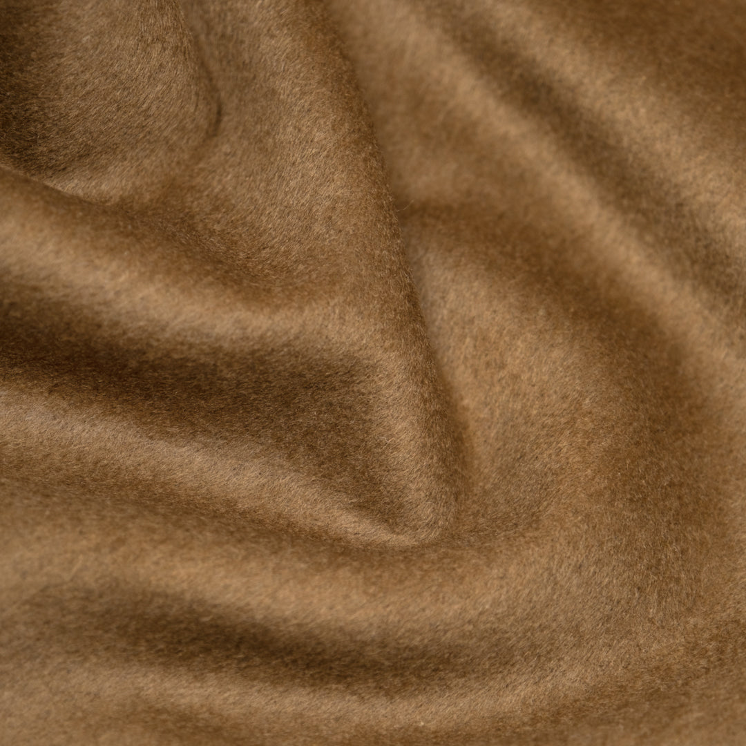 Brushed Wool Blend Coating - Walnut | Blackbird Fabrics