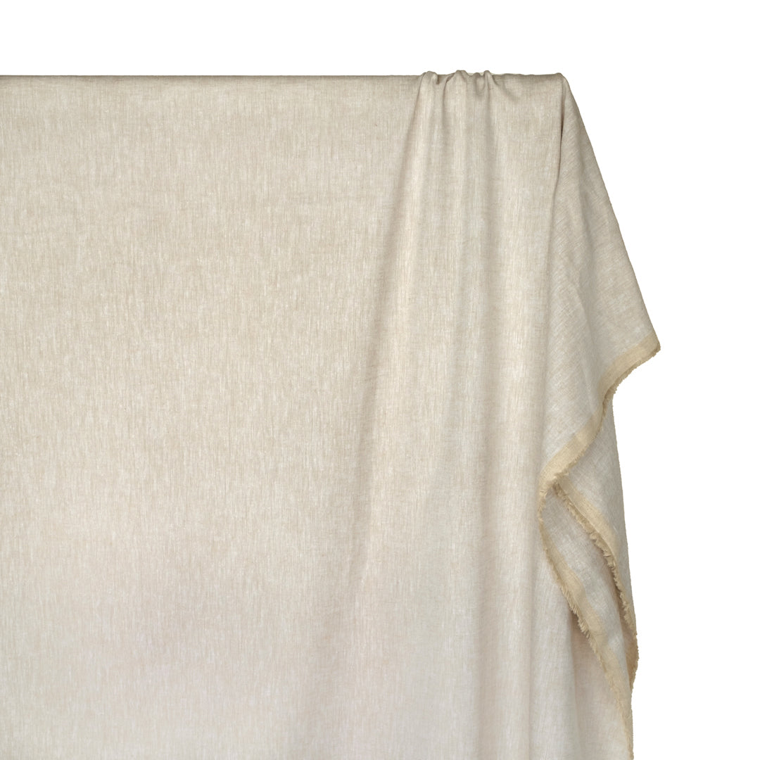 Coastal Linen Cotton Chambray - Almond | Blackbird Fabrics